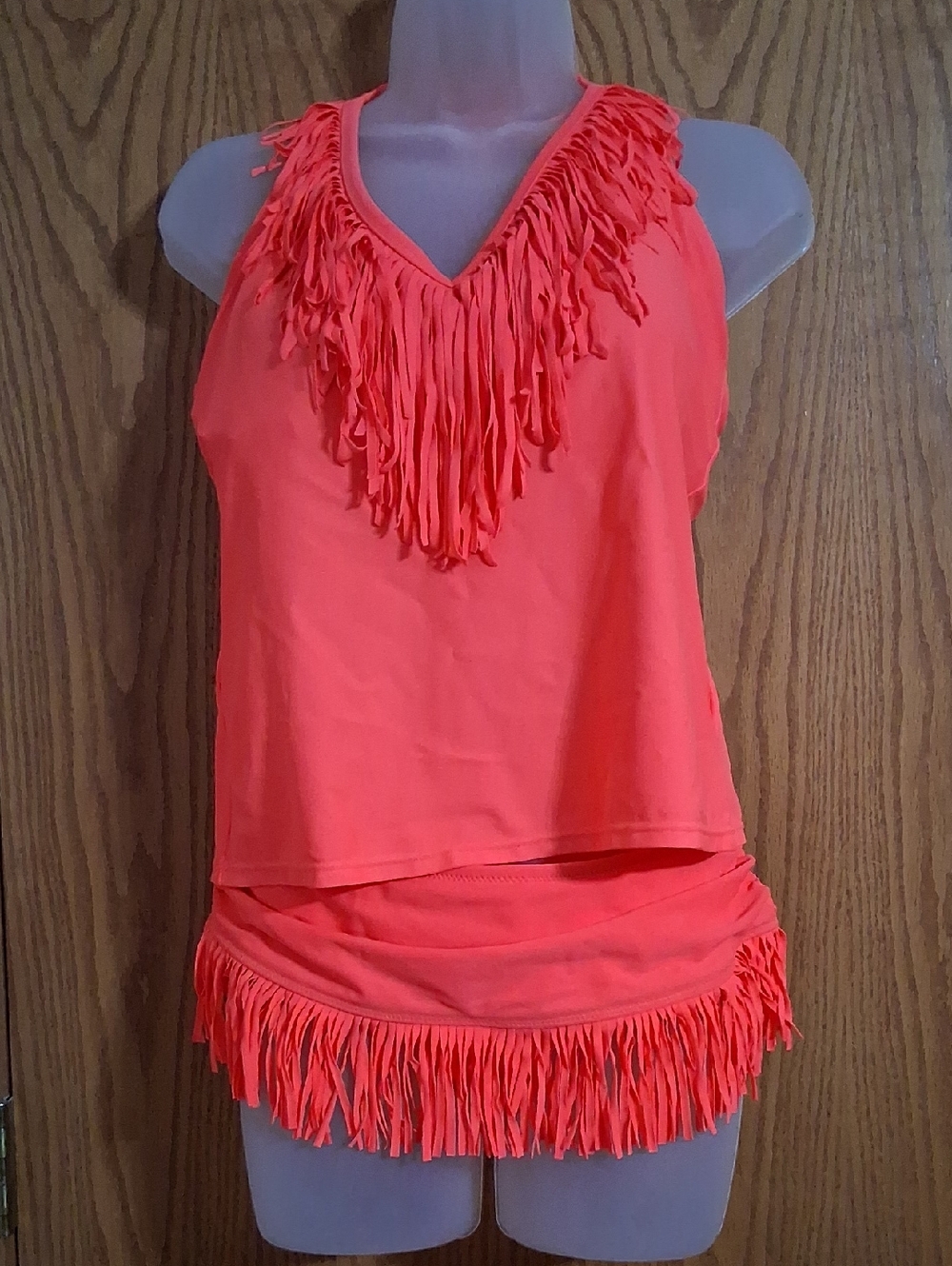 Jessica Simpson orange tankini